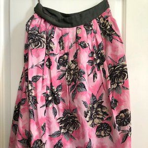 Odille (for Anthro) pink midi skirt size 0